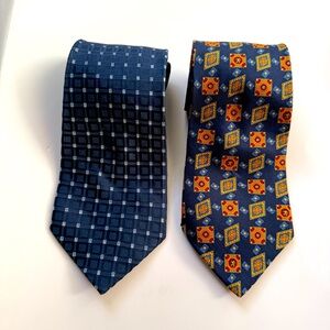 MENS Vintage Ties lot of 2- Izod and Tommy Hilfiger